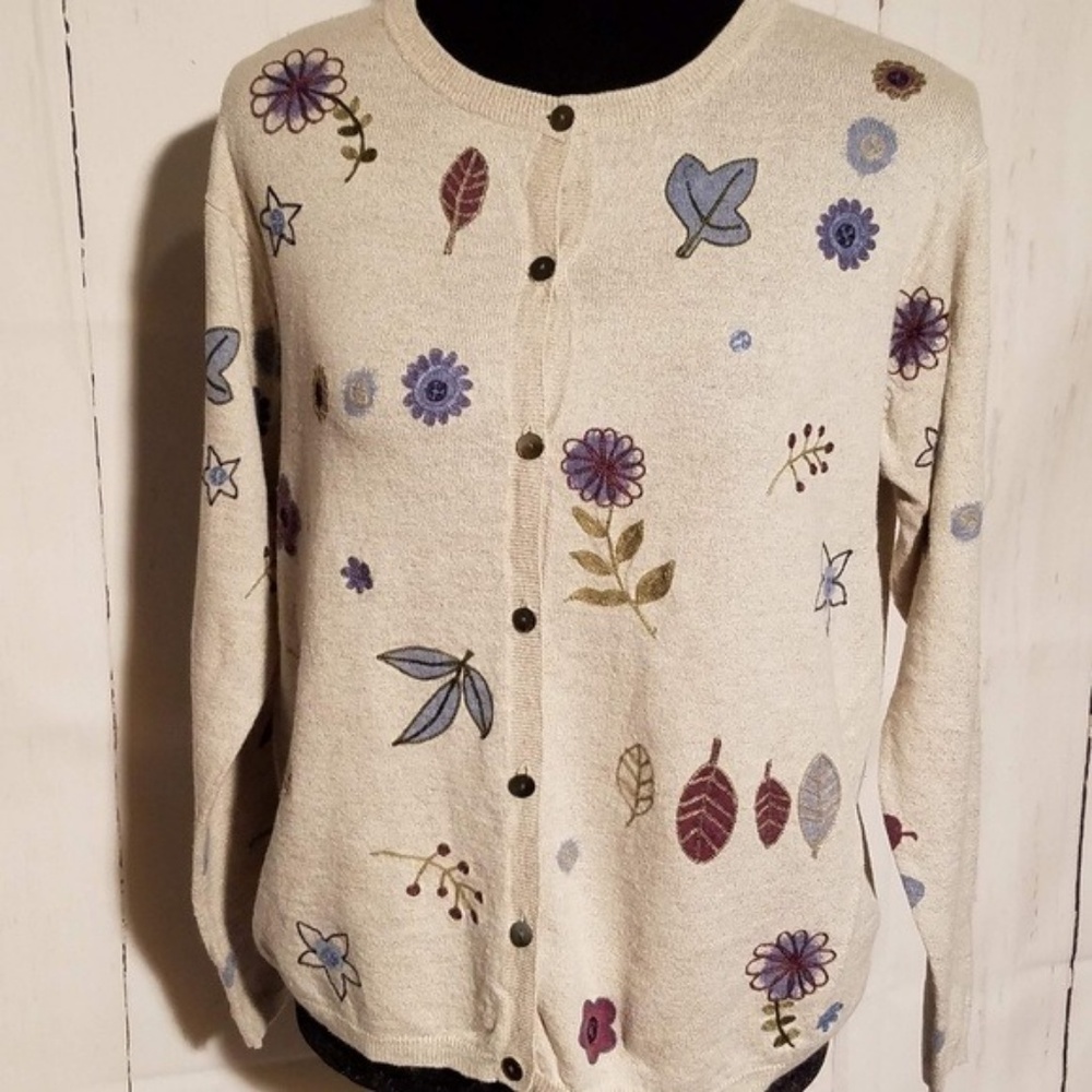 Robert Scott Timeless Fall Cardigan Womens M NWOT - Picture 1 of 5